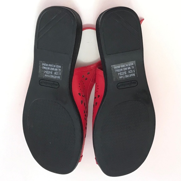 COMFORTVIEW Red Comfort Sandals Slingback Mary Women’s Size 9.5 WIDE WIDTH - Picture 16 of 16